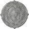 Ekena Millwork Attica Ceiling Medallion (Fits Canopies up to 3 3/4"), 39 1/2"OD x 2 1/2"P, Ultra Pure White Crackle CM39ATUWC - alternate 1